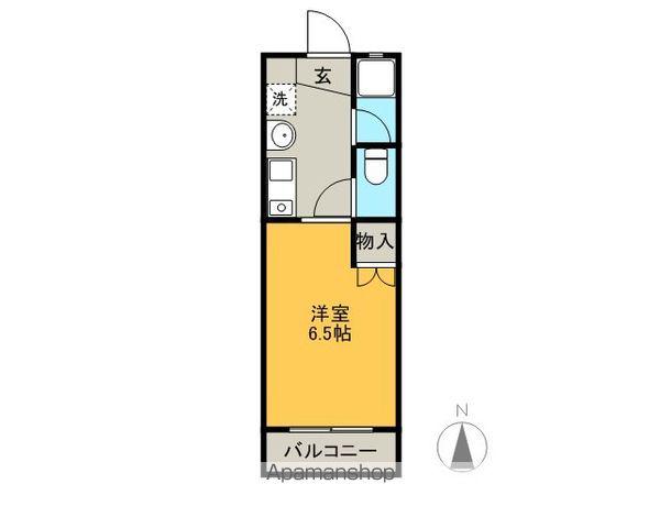 ベレッツァ岐阜(1K/1階)の間取り写真