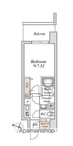 板橋本町ステーションレジデンス(1K/7階)の間取り写真