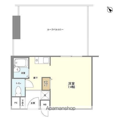 ディオケネス(ワンルーム/5階)の間取り写真