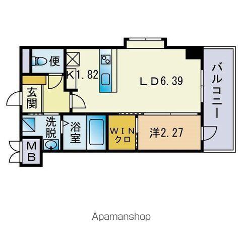 WE 今宿(1LDK/4階)の間取り写真