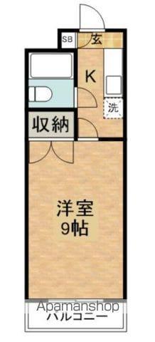 ユースハイム(1K/3階)の間取り写真