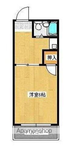 コートオリーブⅡ(1K/2階)の間取り写真