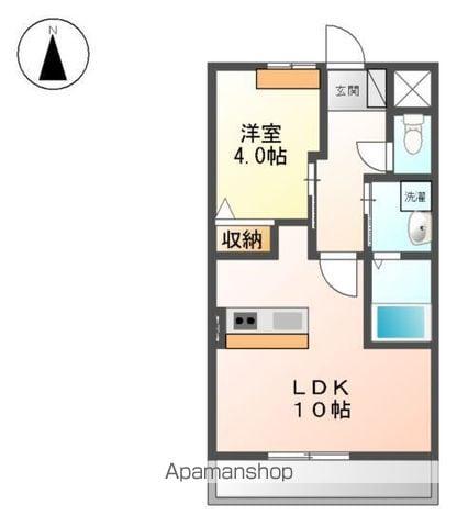 LAVITA(1LDK/1階)の間取り写真