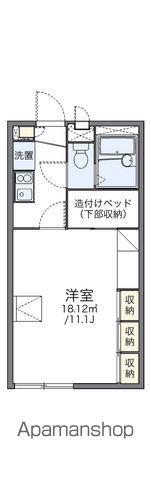 レオパレスしまた(1K/1階)の間取り写真