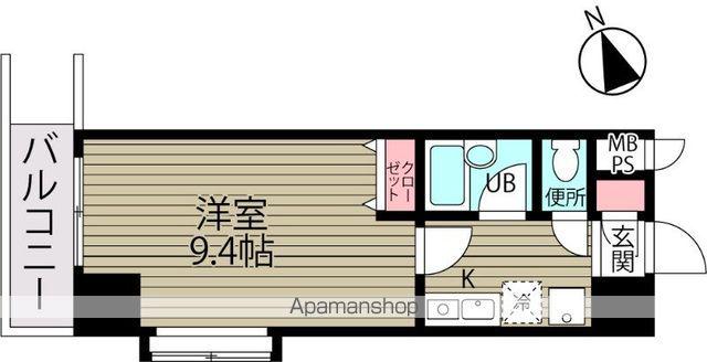ダイヤマンション(1K/5階)の間取り写真