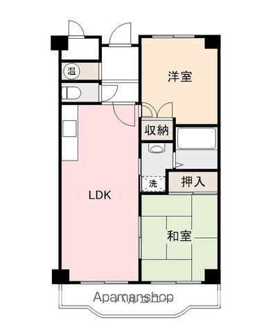 桜町ハイツ(2LDK/2階)の間取り写真