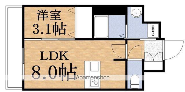 ショーケンレジデンス(1LDK/2階)の間取り写真