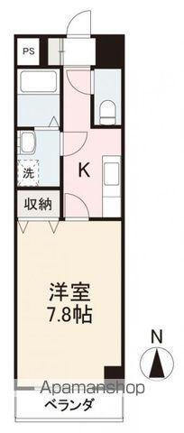 プラージュ・アン(1K/3階)の間取り写真