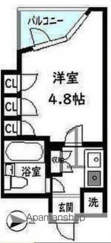 ガーデンハウス高砂(1K/5階)の間取り写真