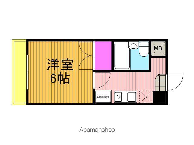 コンフォール小泉(1K/2階)の間取り写真