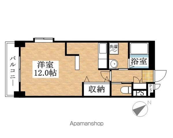 サンズコーポ市場木(ワンルーム/5階)の間取り写真