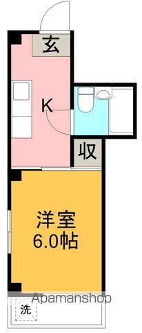 シングルハイツⅡ(1K/2階)の間取り写真