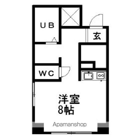 リバティプラザ本町(1K/8階)の間取り写真