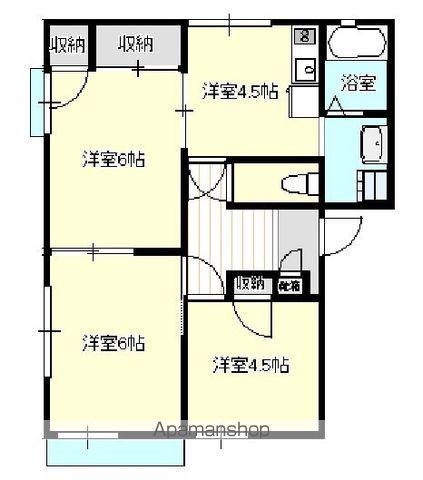 ヴィラシャンテ(3K/1階)の間取り写真