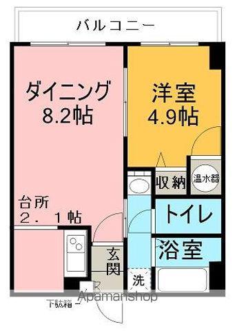 アルページュ(1LDK/4階)の間取り写真