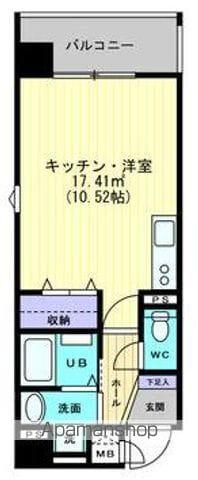 FINE SMART錦町(ワンルーム/5階)の間取り写真