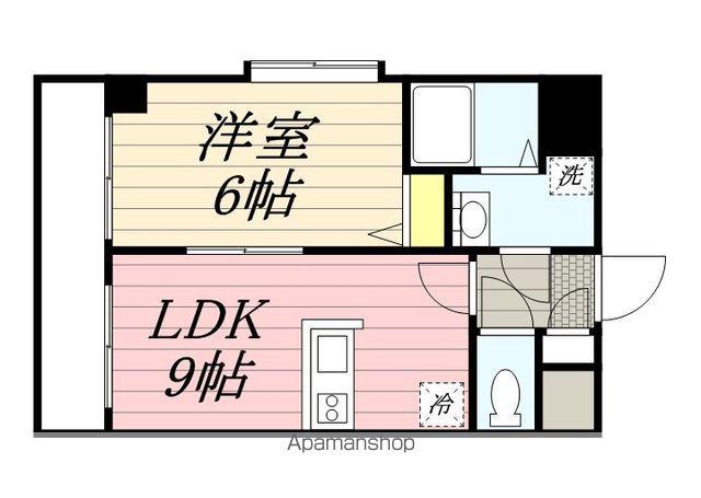 ドリーム県庁前(1LDK/8階)の間取り写真