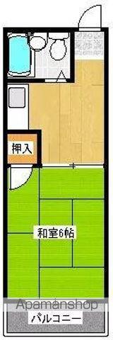 コート錦町(1K/4階)の間取り写真