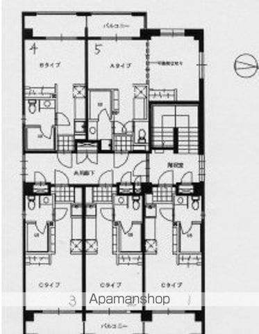 テック盛岡(ワンルーム/2階)の間取り写真