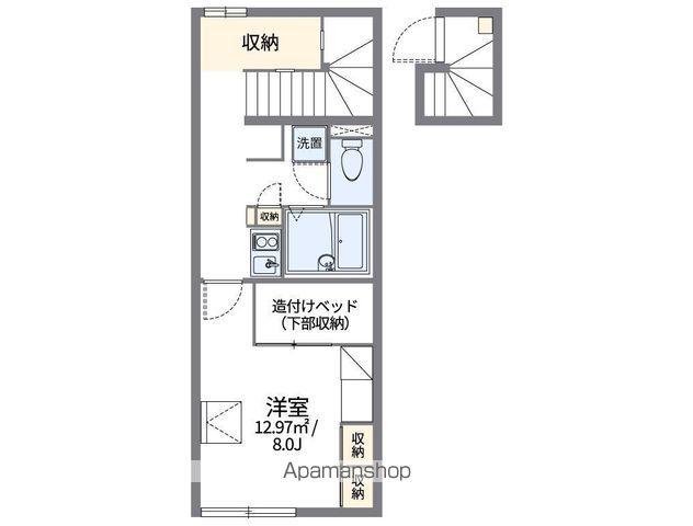 レオパレスセントラルK(1K/2階)の間取り写真