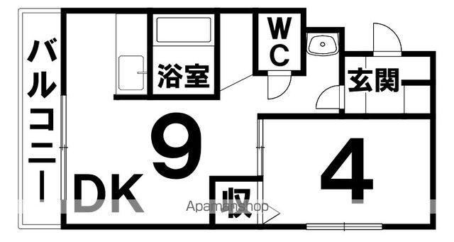 マルクエレガンス3(1LDK/3階)の間取り写真