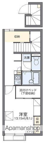 レオパレスイーストビレッジ1(1K/2階)の間取り写真