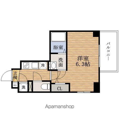 ESLEAD松屋町グレイス(1K/4階)の間取り写真