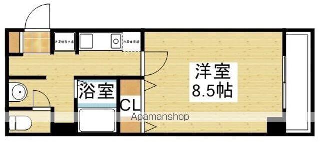 MPLAZA新大阪弐番館(1K/4階)の間取り写真