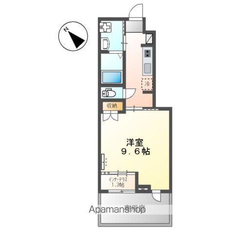 スターテラスひうち(1K/1階)の間取り写真