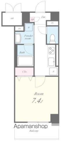 ピノ・アガタ岐阜駅前(1K/4階)の間取り写真