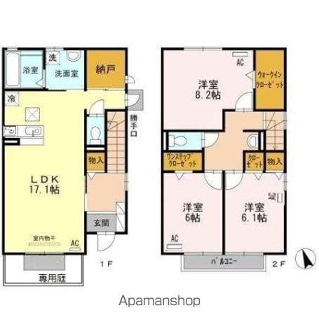 フェアリー　Ｃ(3LDK)の間取り写真