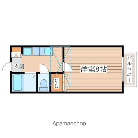 クレセール南吉成弐番館(1K/1階)の間取り写真
