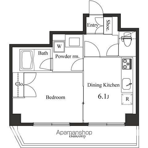 プライマル小石川 6階階 間取り