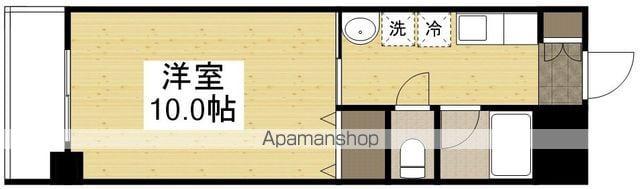 オーランド富田町(1K/1階)の間取り写真