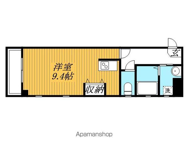 プランドール幕張本郷(1K/1階)の間取り写真
