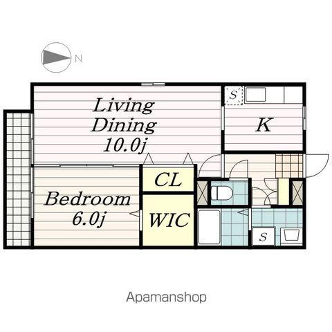 ロジュマンミヤカイドウC(1LDK/3階)の間取り写真