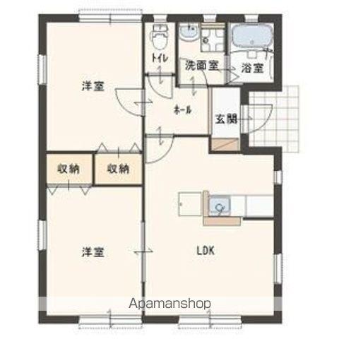 アマーレA(2LDK/1階)の間取り写真