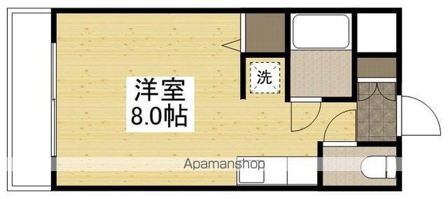 河合レジデンス(ワンルーム/1階)の間取り写真