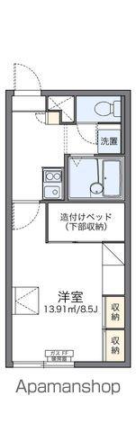 レオパレス若松町Ⅱ(1K/1階)の間取り写真
