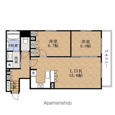 LEGAL四ツ橋立売堀Ⅱ(2LDK/2階)の間取り写真
