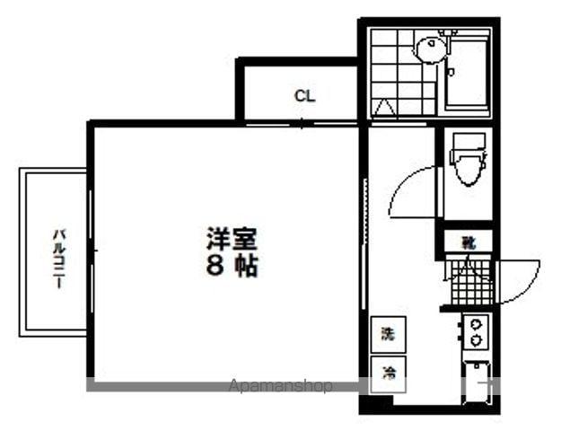 コーポ佐々木(1K/1階)の間取り写真