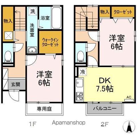 ＡＭＢＥＮＴＥ　ＢＵＥＮＯ　Ｃ棟(2DK)の間取り写真