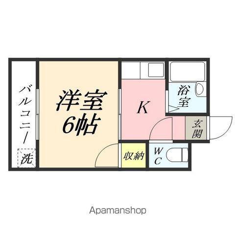 COMFORT HIROSEⅡ(1K/1階)の間取り写真