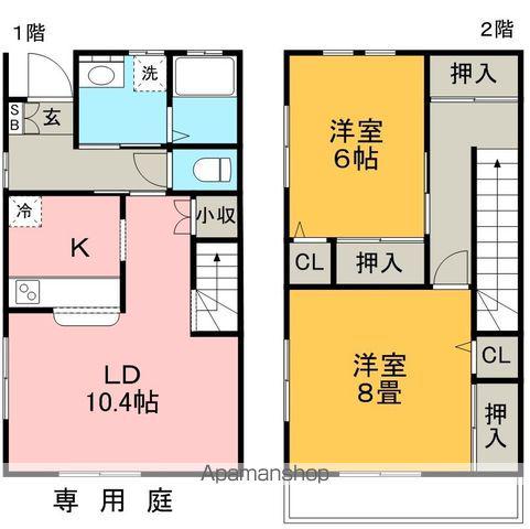 オーキッド・ハウス(2LDK)の間取り写真