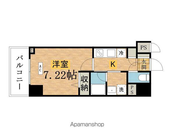 八王子共同計画(1K/10階)の間取り写真