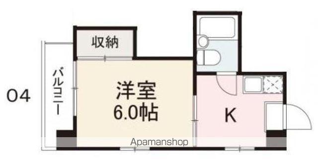 コート紙町Ⅸ(1K/3階)の間取り写真