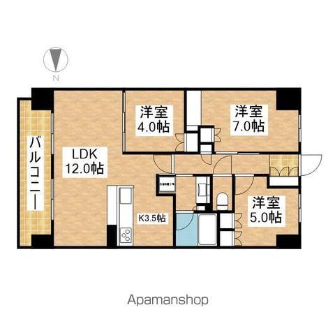 ラフィシア上前津(3LDK/10階)の間取り写真