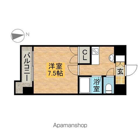パルティール千種(1K/11階)の間取り写真