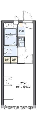 レオパレスリヴェール(1K/1階)の間取り写真