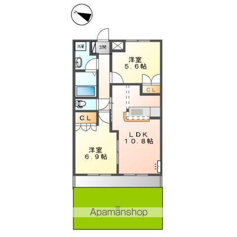 タペストリー(2LDK/1階)の間取り写真